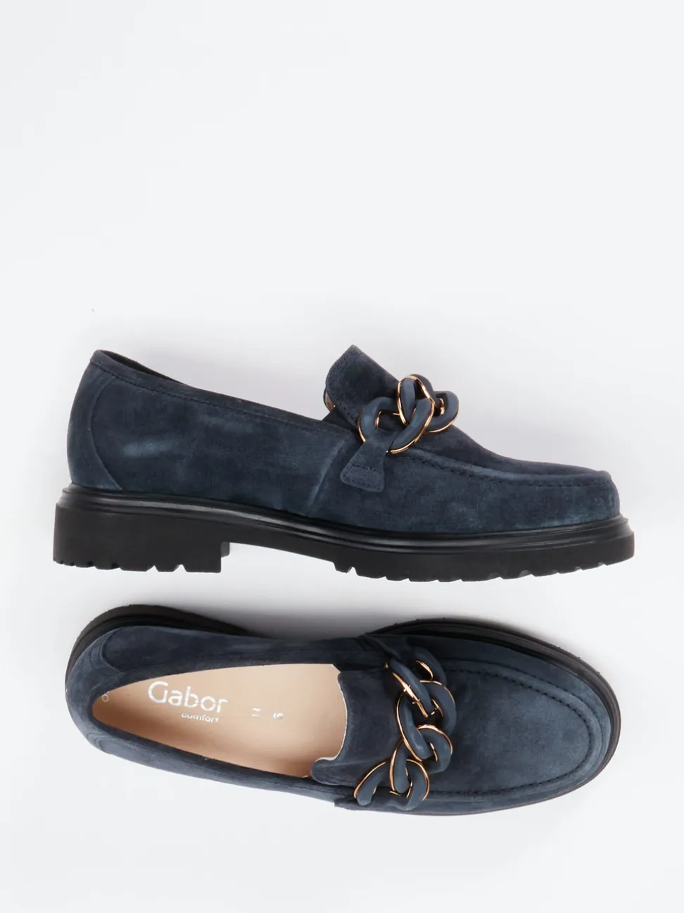 Ara – Slipper aus Veloursleder Dunkelblau