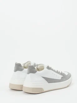 Ara – Sneaker aus Glatt- und Veloursleder Weiß