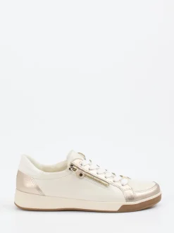 Ara – Sneaker aus Kalbleder in Cremeweiß