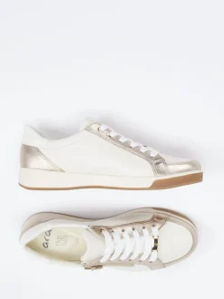 Ara – Sneaker aus Kalbleder in Cremeweiß