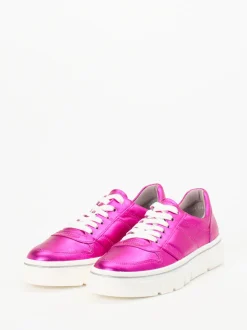 Ara – Sneaker aus Metallicleder in Pink