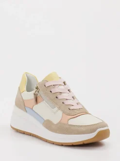 Ara – Sneaker aus Velour/Leder in Pastelloptik