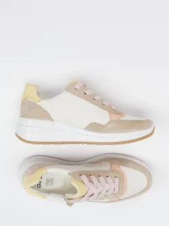 Ara – Sneaker aus Velour/Leder in Pastelloptik