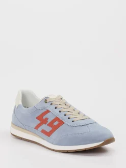 Ara – Sneaker aus Veloursleder Hellblau