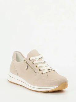 Ara – Sneaker aus Veloursleder in Beige