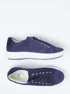 Ara – Sneaker aus Veloursleder Dunkelblau