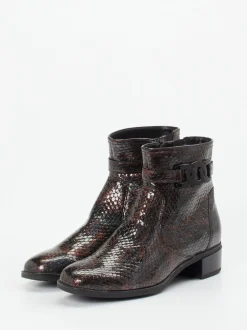 Ara – Stiefelette aus geprägtem Leder in Braun