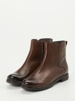 Ara – Stiefelette aus Kalbleder dunkelbraun