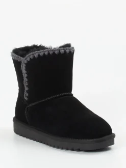 Ara – Stiefelette aus Veloursleder Schwarz