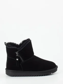 Ara – Stiefelette aus Veloursleder schwarz