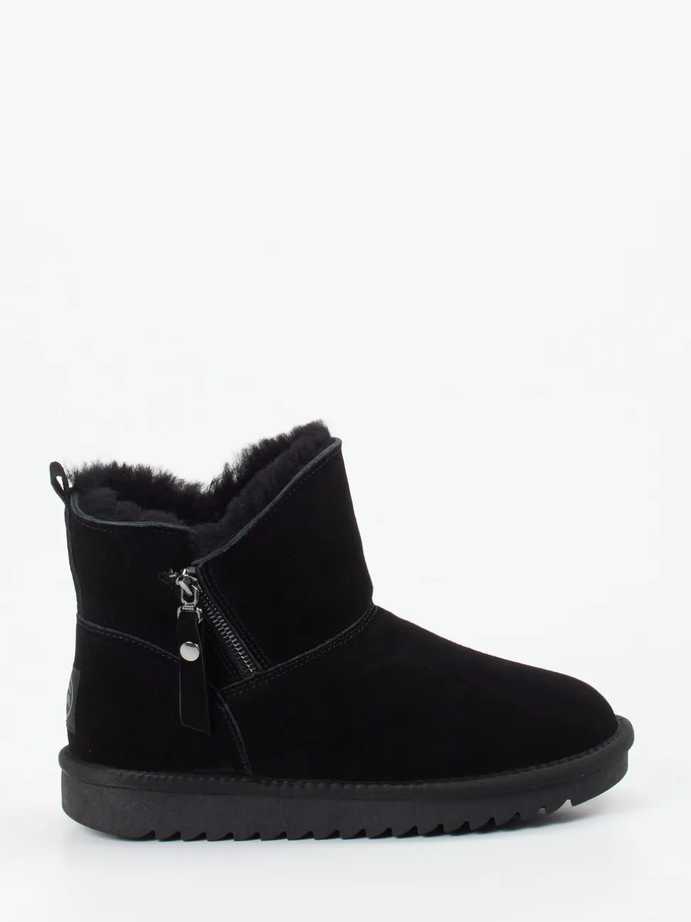 Ara – Stiefelette aus Veloursleder schwarz