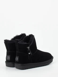 Ara – Stiefelette aus Veloursleder schwarz