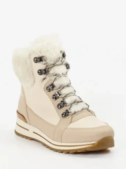 Ara – Stiefeletten aus Kalbleder in Beige