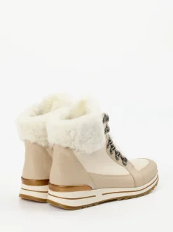 Ara – Stiefeletten aus Kalbleder in Beige