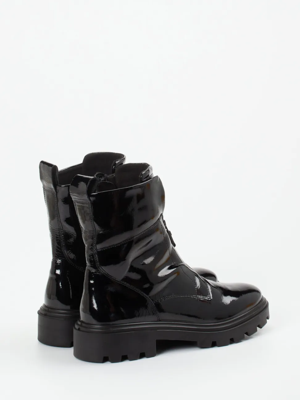 Ara – Stiefeletten aus Lackleder schwarz glänzend