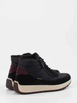 Ara – Stiefeletten aus Veloursleder schwarz gefüttert