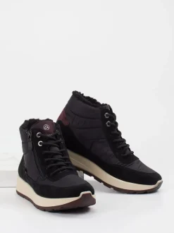 Ara – Stiefeletten aus Veloursleder schwarz gefüttert