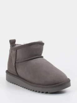 Ara – Stiefeletten aus Veloursleder in Grau