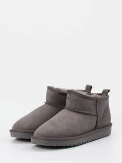 Ara – Stiefeletten aus Veloursleder in Grau