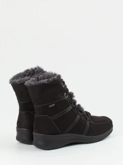 Ara – Winterboots aus Veloursleder in Schwarz