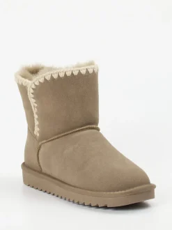 Ara – Winter-Boots aus Veloursleder in Beige