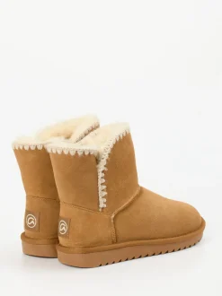 Ara – Winter-Boots aus Veloursleder camelbraun