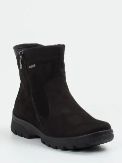 Ara – Winterstiefelette aus Veloursleder Schwarz