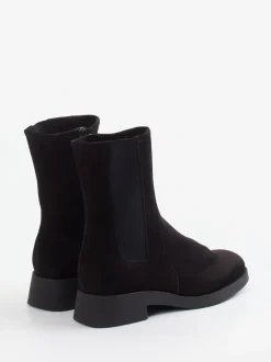 Arche – Chelsea-Stiefelette aus Nubukleder schwarz