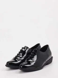 Arche – Derby-Schnürschuh aus Lackleder schwarz