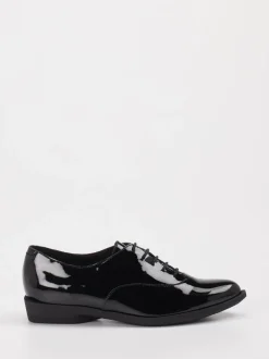 Arche – Derby-Schnürschuh aus Lackleder schwarz