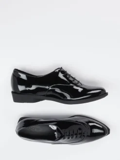 Arche – Derby-Schnürschuh aus Lackleder schwarz