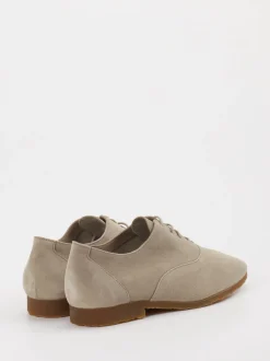 Arche – Derby-Schnürschuh aus Veloursleder beigegrau