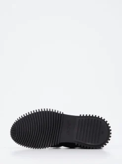 Arche – High-Top Sneaker aus Kalb- und Lackleder schwarz