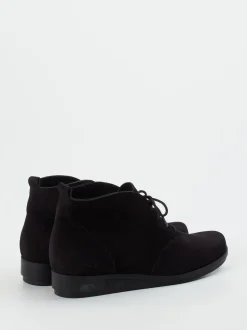 Arche – Keilabsatz-Bootie aus Nubukleder schwarz