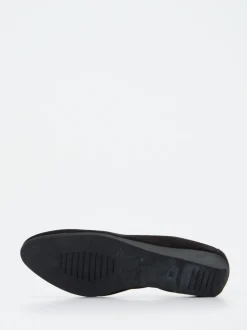 Arche – Keilpumps aus Nubukleder Schwarz