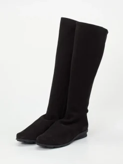 Arche – Kniehohe Stiefel aus Kalbleder schwarz