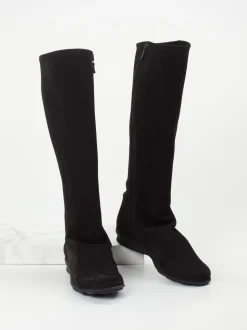 Arche – Kniehohe Stiefel aus Kalbleder schwarz