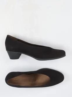 Arche – Komfort-Pumps aus Nubukleder Schwarz