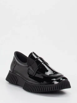 Arche – Loafer aus Lackleder in Schwarz