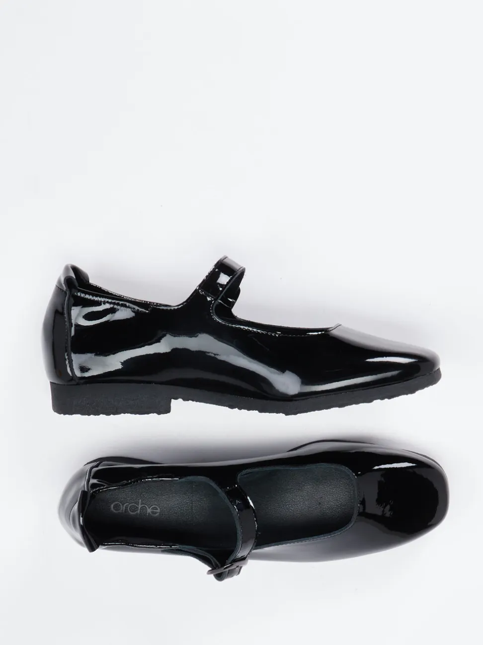 Arche – Mary Jane Ballerinas aus Lackleder Schwarz