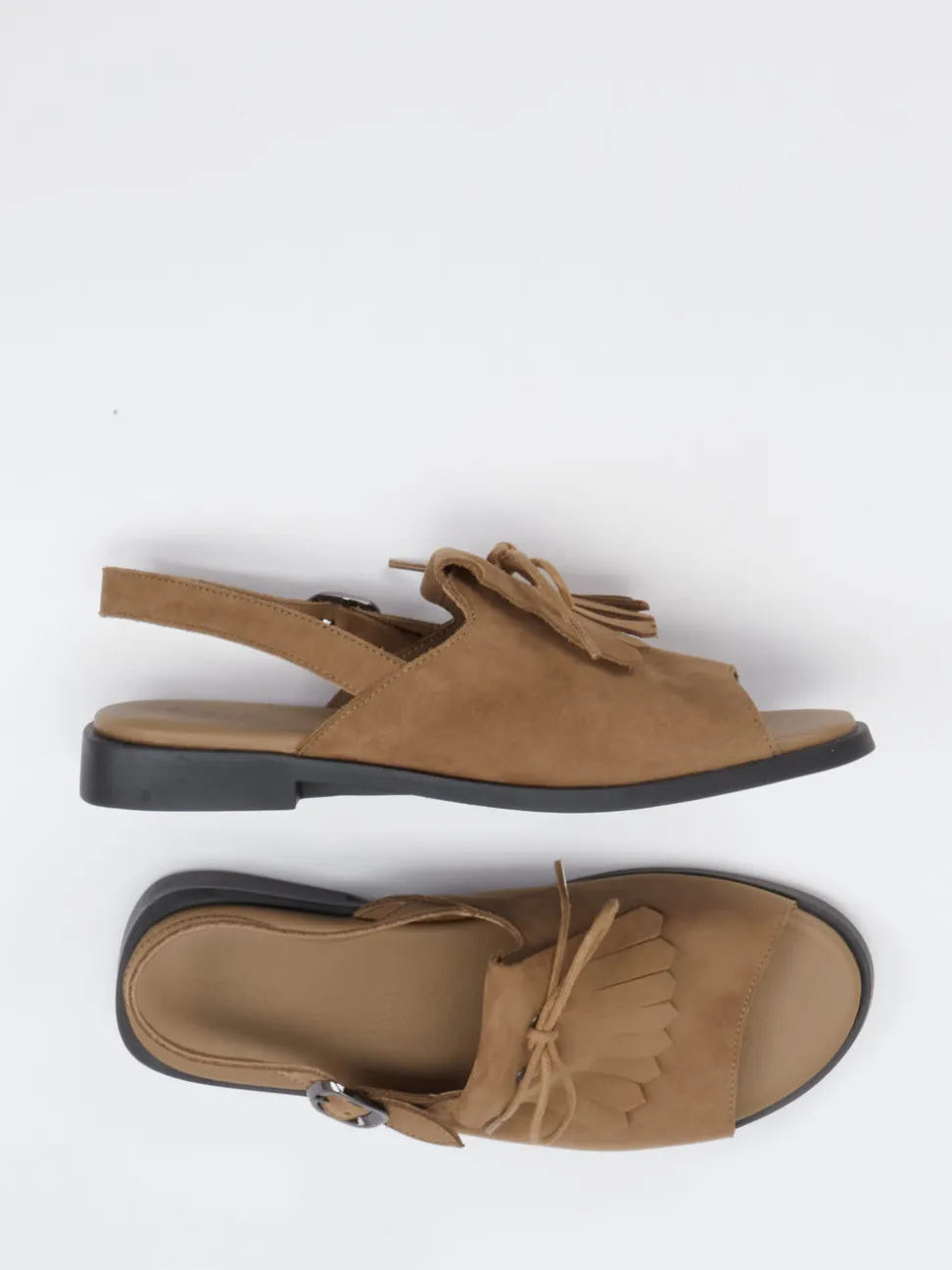 Arche – Slingback-Sandalen aus Leder Cognacbraun
