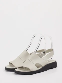 Arche – Slingback-Sandalen aus Känguruleder cremeweiß