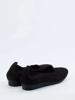 Arche – Slipper aus Nubukleder in Schwarz