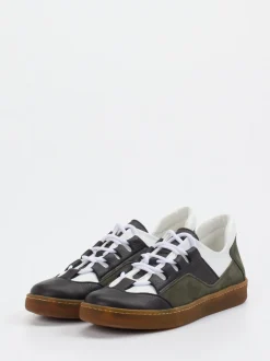 Arche – Sneaker aus Velourleder und Glattleder schwarz