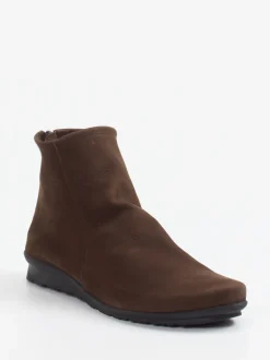 Arche – Stiefelette aus Nubukleder schokoladenbraun