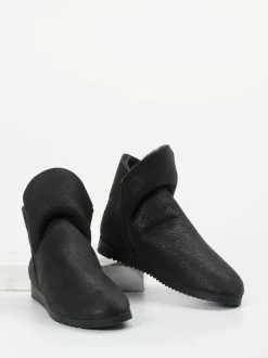 Arche – Stiefelette aus Veloursleder schwarz gefüttert
