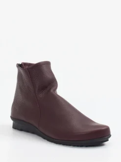 Arche – Stiefeletten aus Kalbleder in Bordeauxrot