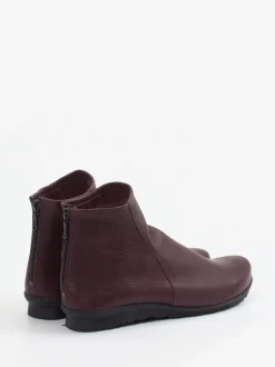 Arche – Stiefeletten aus Kalbleder in Bordeauxrot
