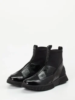Arche – Stiefeletten aus Lackleder Schwarz