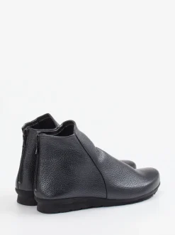 Arche – Stiefeletten aus Metallicleder in Schwarz